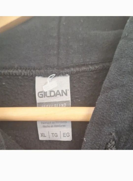 Gildan XL Black Anime Graphic Hoodie image indicator(4)