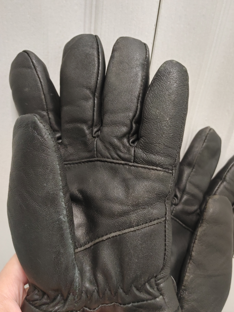 Men's  Black Leather Gloves 100% Goatskin leather - photo 5