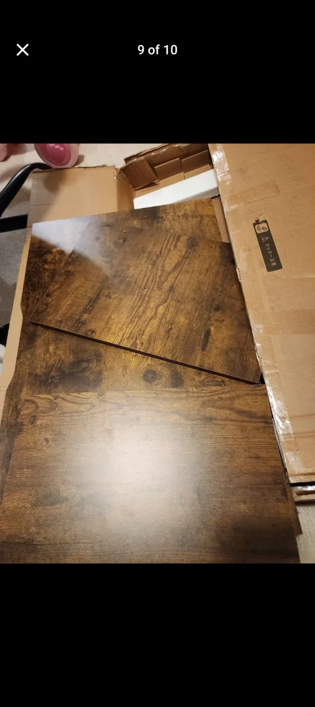 Maihail 40-inch Computer Desk with Drawers - Rustic Brown image indicator(9)