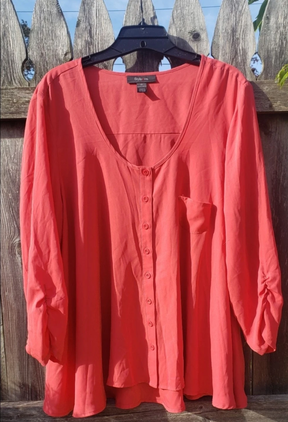 Style & Co. Coral Blouse - Size XL