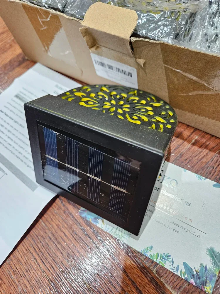 EKO 6-Pack Black Solar Fence Lights - New image indicator(3)