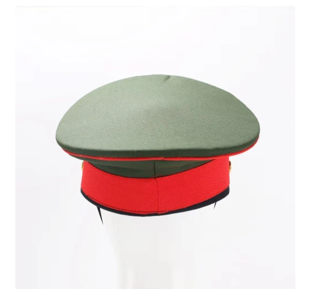 Military Hat - Green w/ Red & Gold Trim - photo 4