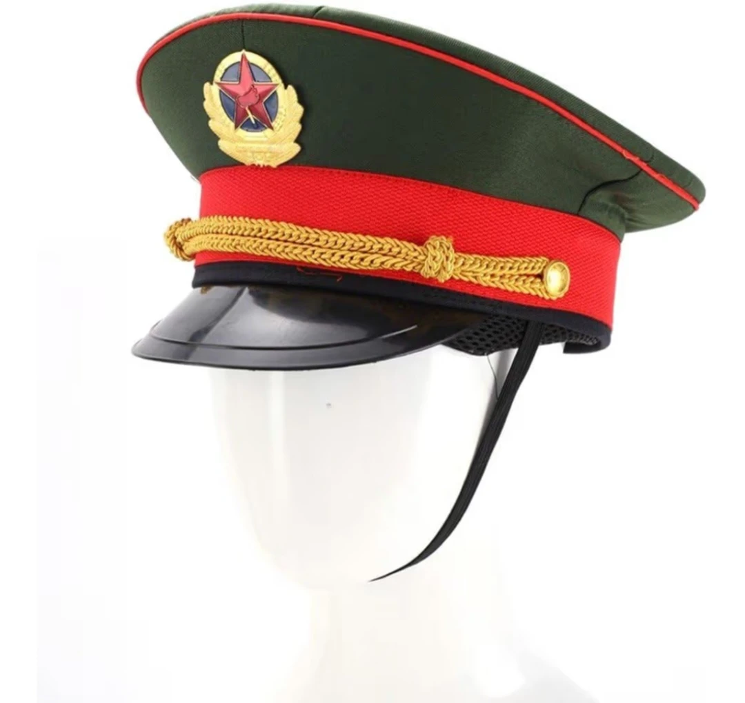 Military Hat - Green w/ Red & Gold Trim - photo 5