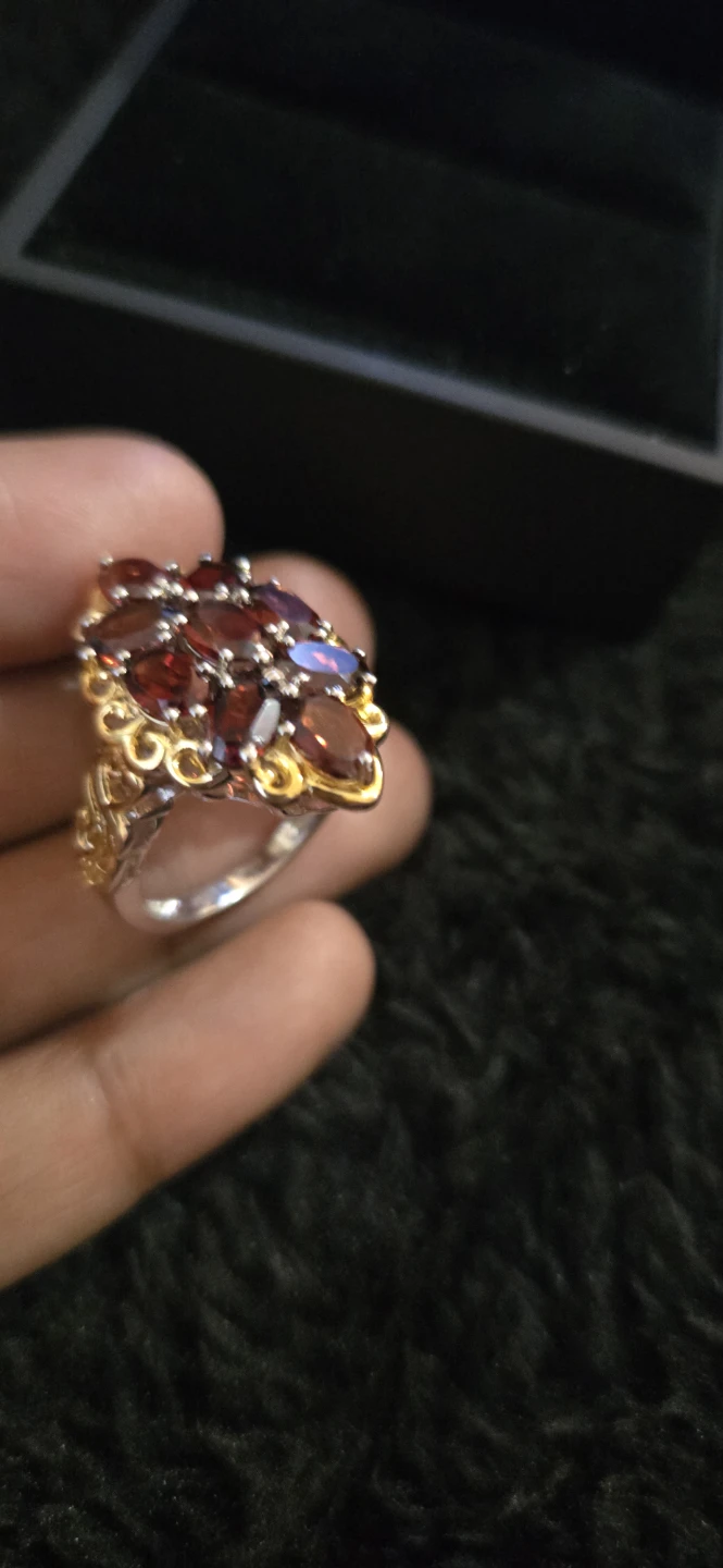 Genuine Mozambique Garnet Gemstone Ring 4.75ctw - photo 3