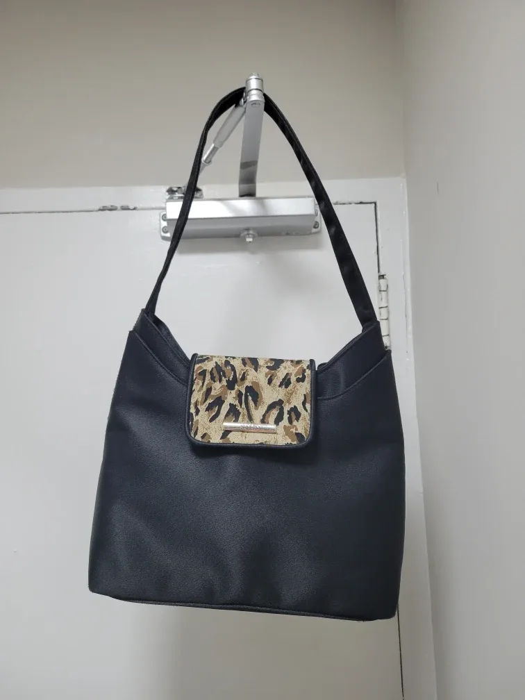 Adolfo Black Shoulder Bag