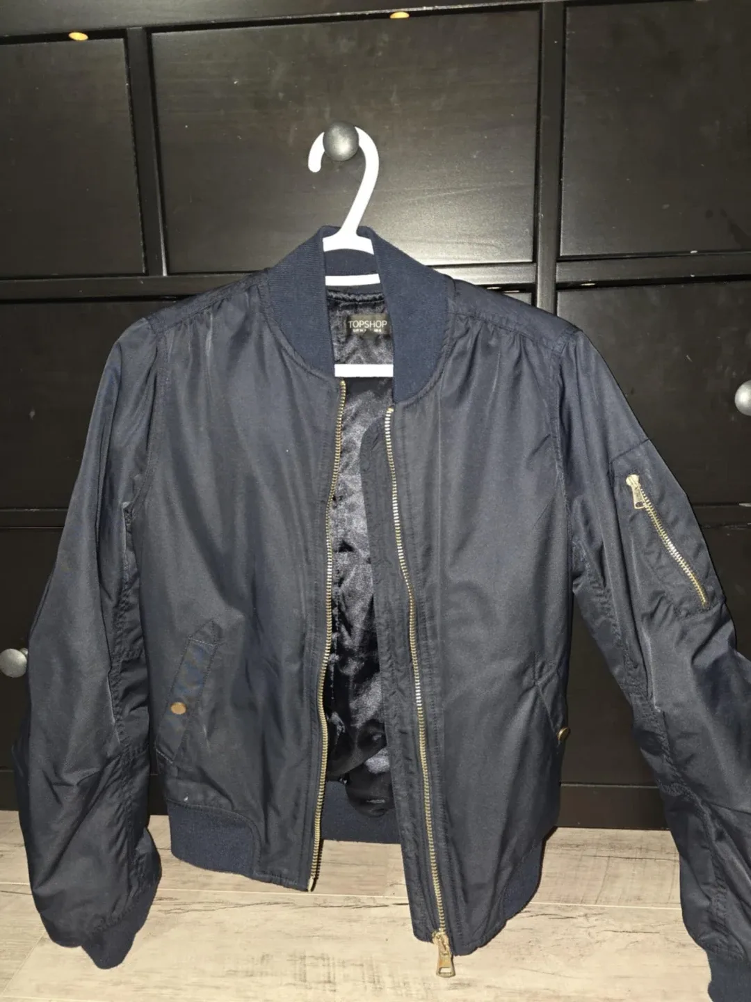 Topshop Bomber Jacket - Size US 2