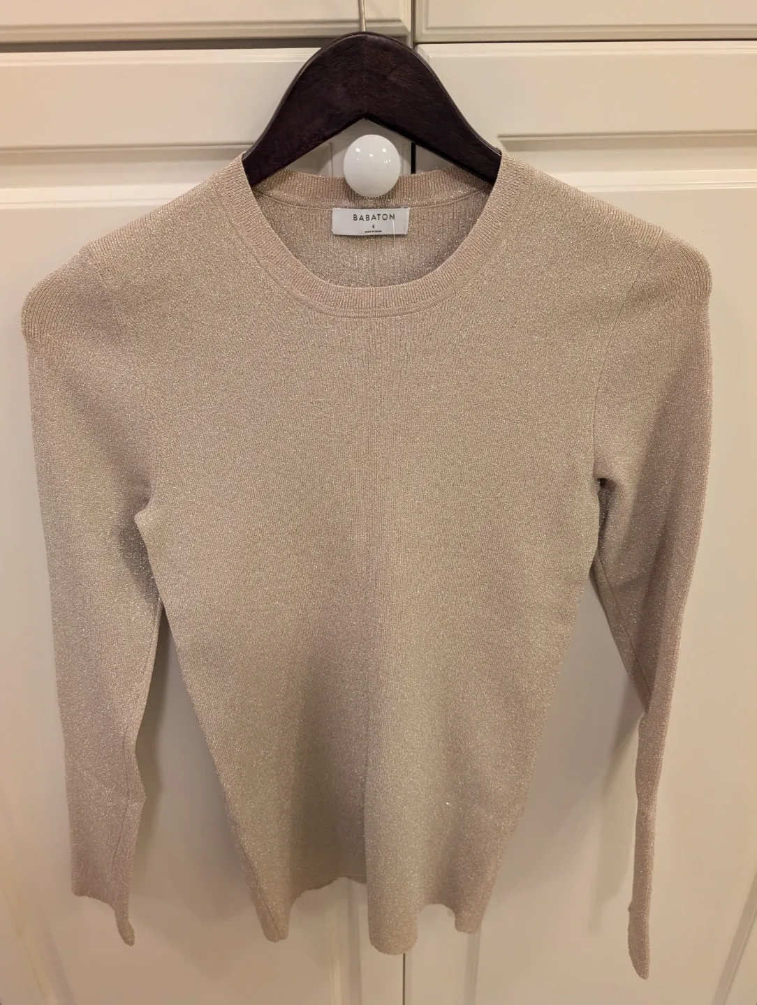 Babaton Gold Knit Top - Size S image indicator(3)