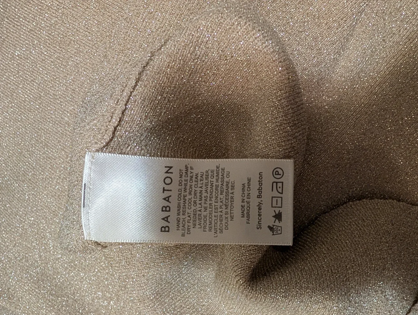 Babaton Gold Knit Top - Size S image indicator(4)