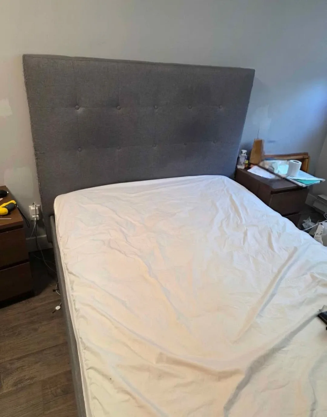 Upholstered Bed Frame with Storage