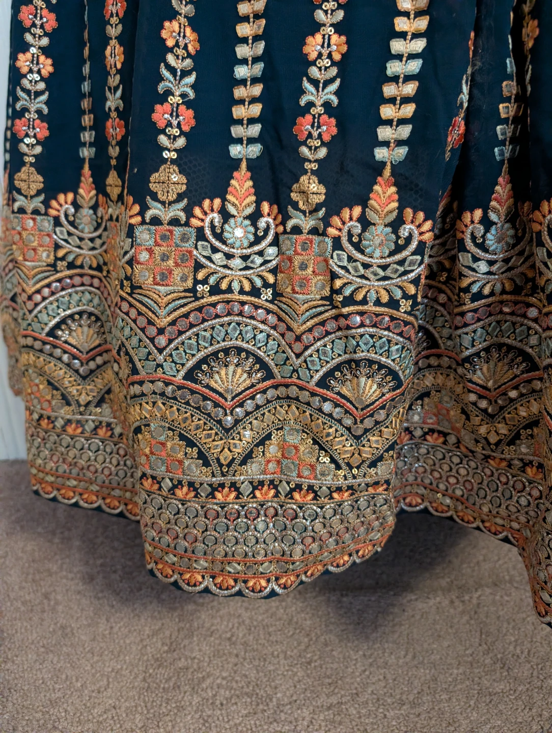 Embroidered Anarkali Dress - photo 4