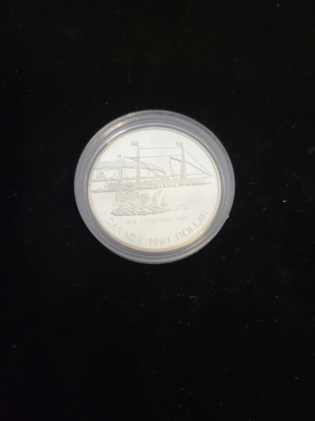 1816 Frontenac 1991 Canada Silver Dollar Coin