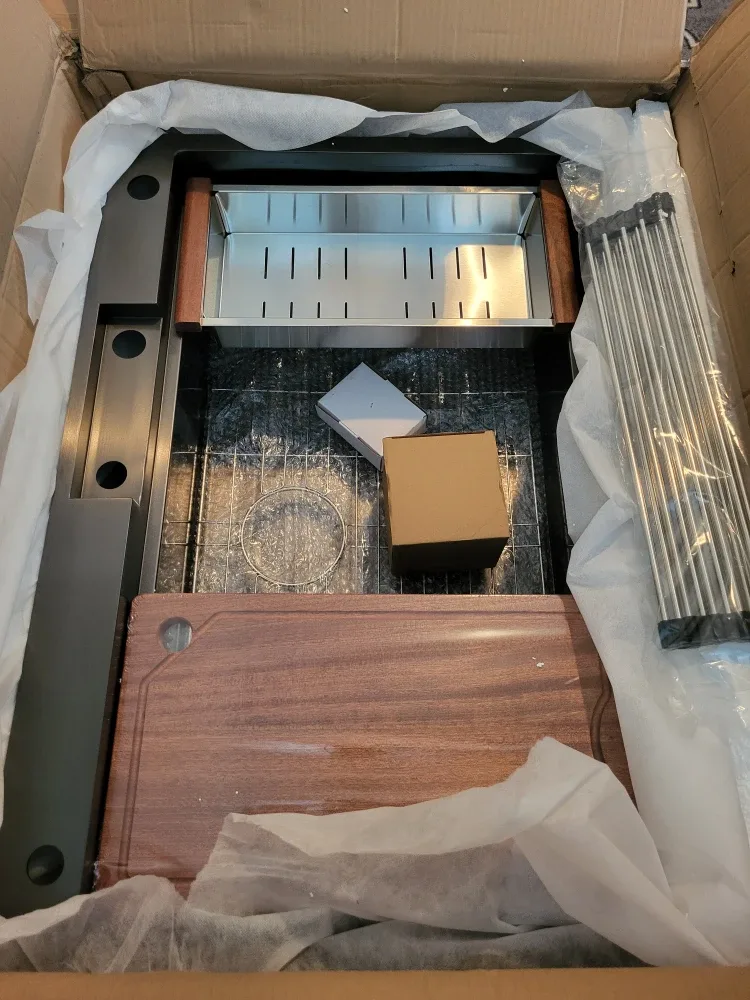 New Handcrafted Kitchen Sink - Davivy DS-1525-BK Black image indicator(2)