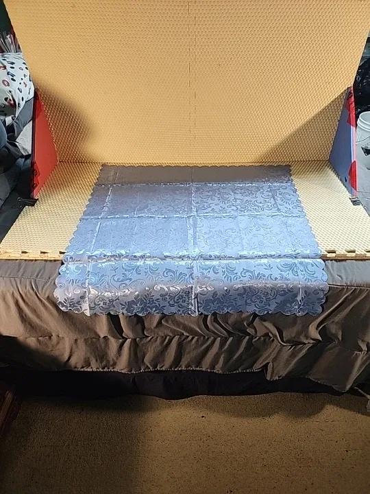 Tablecloth, Blue Floral Pattern