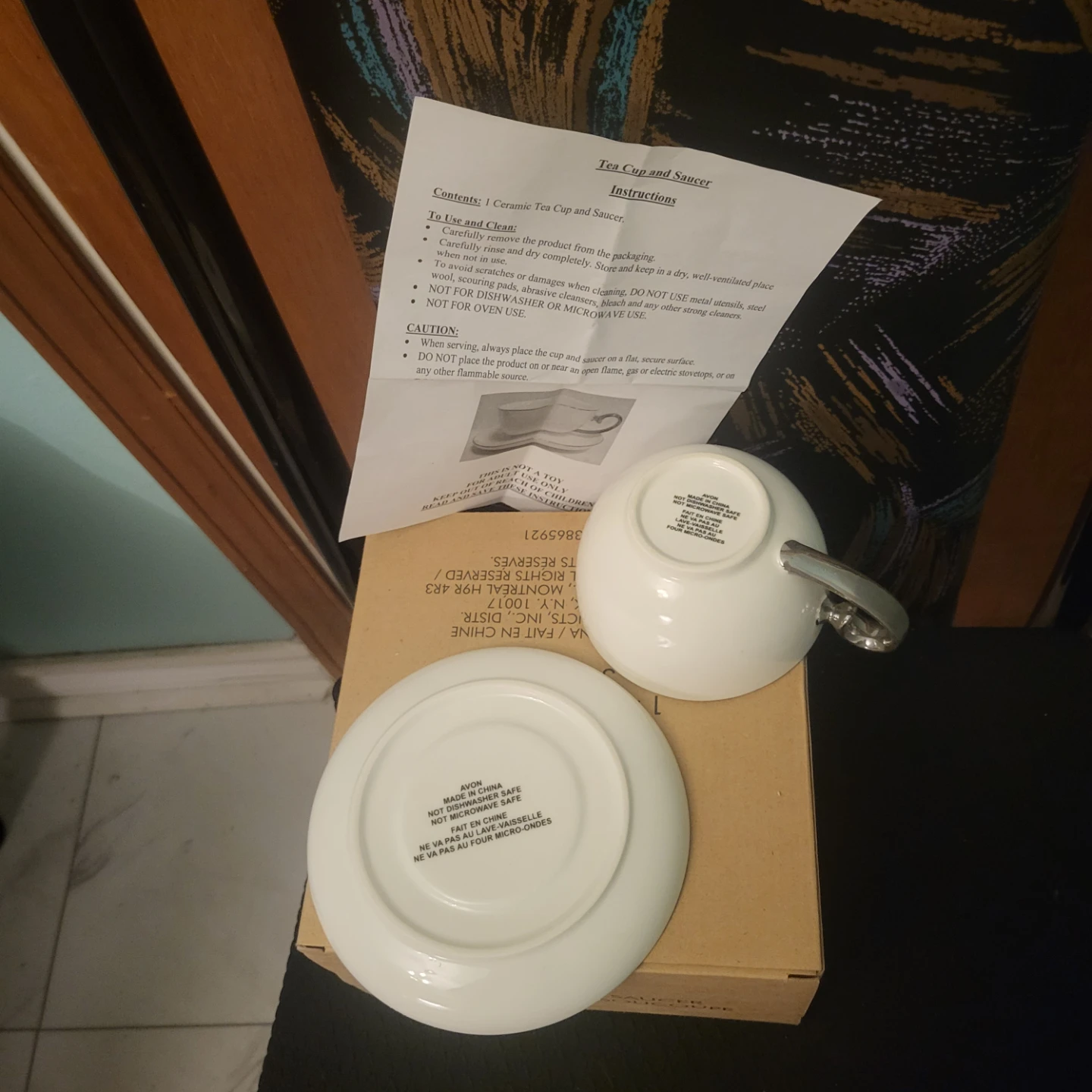 Avon Tea Cup and Saucer Set - New in Box! - photo 2