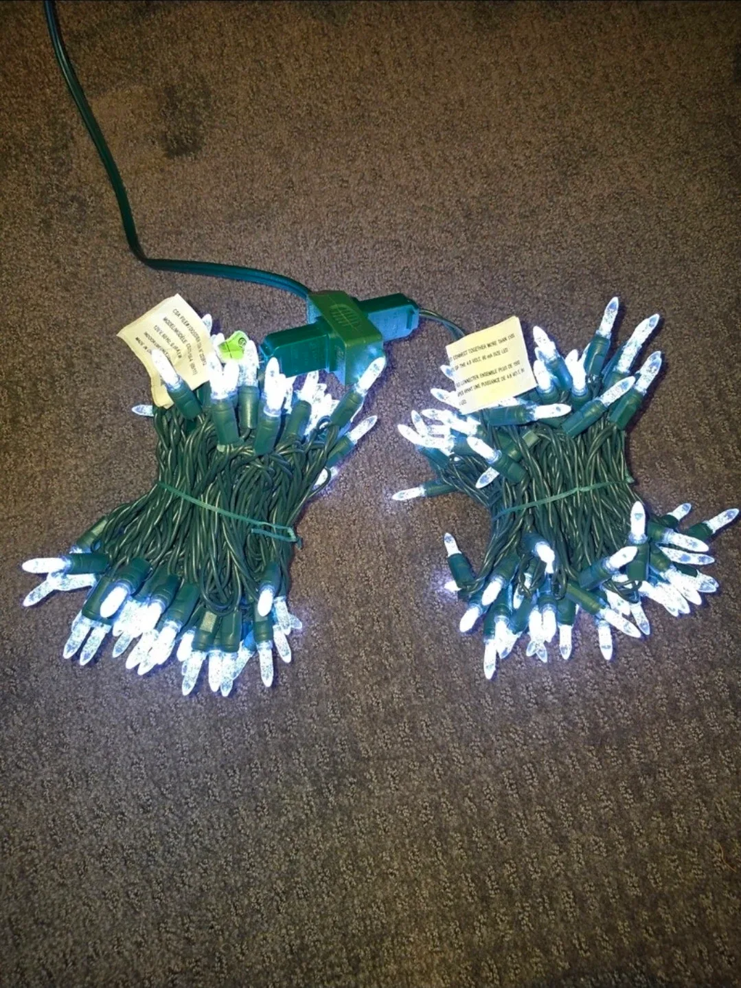Christmas lights 25$ for both (100 lights each)