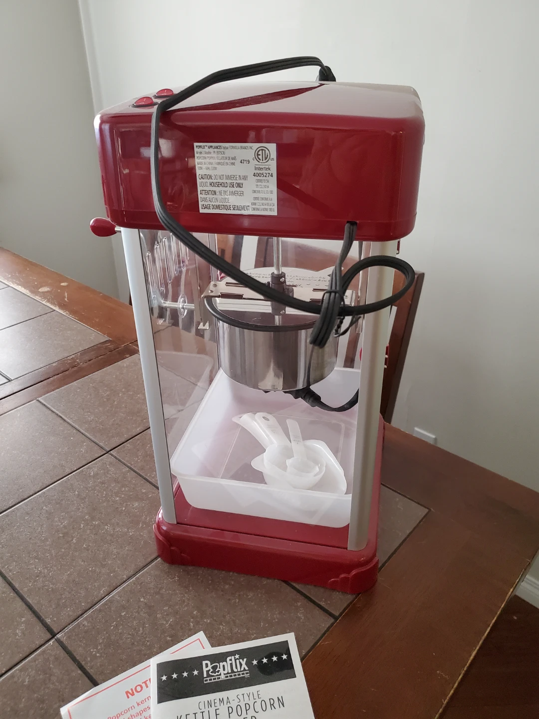 Popflix Cinema-Style Kettle Popcorn Popper - photo 3