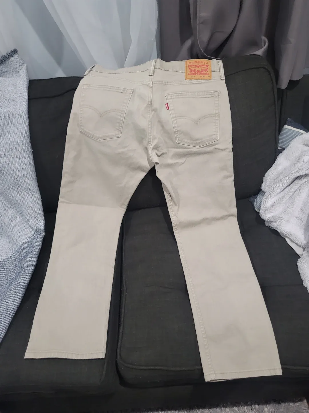 Levi's 513 Jeans, Size 32x30, Beige image indicator(4)