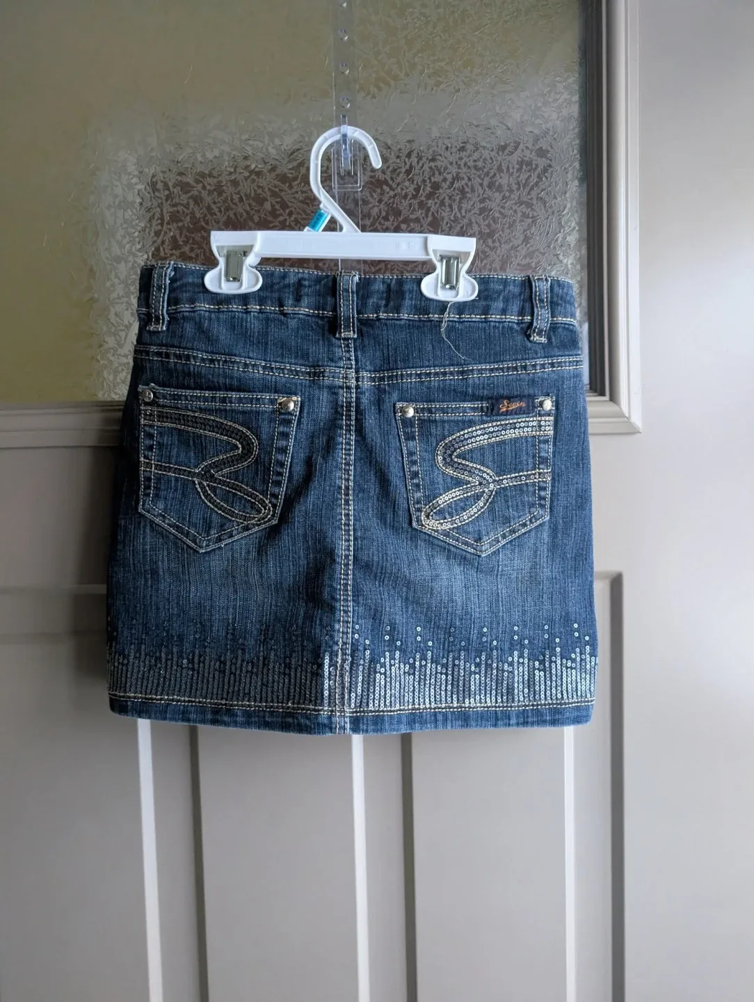 Girls sz 16 Jean skirt image indicator(2)