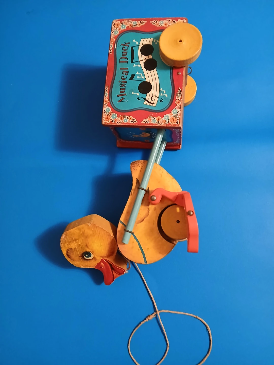 Vintage Musical Duck Pull Toy - photo 5