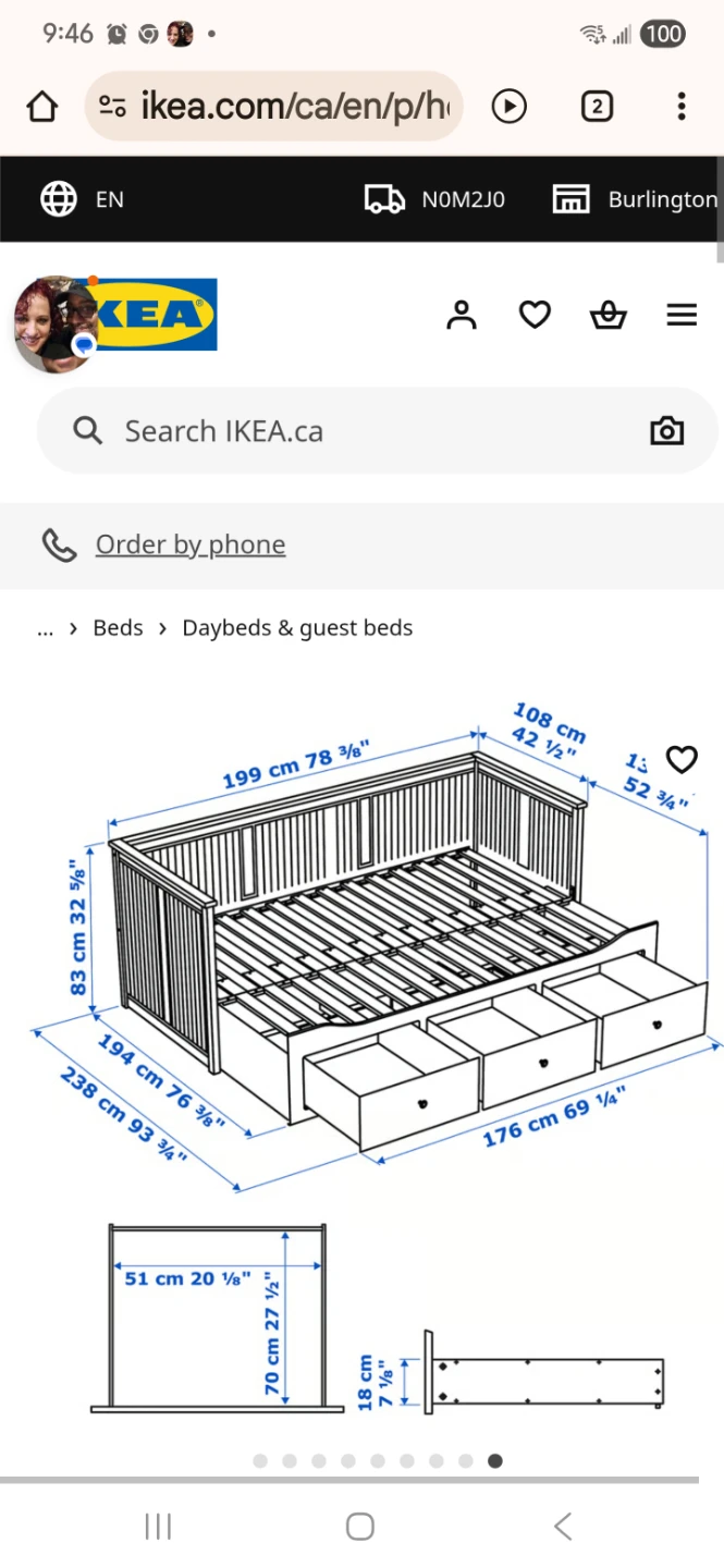 IKEA Hemnes Twin Daybed Frame - White - photo 2