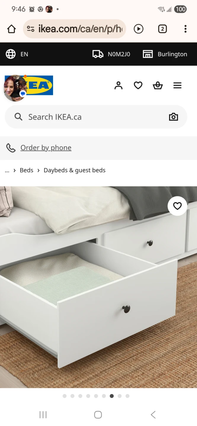 IKEA Hemnes Twin Daybed Frame - White - photo 4