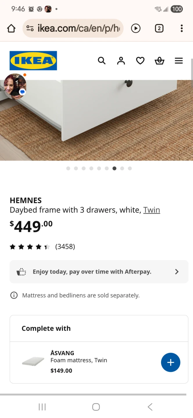 IKEA Hemnes Twin Daybed Frame - White - photo 5