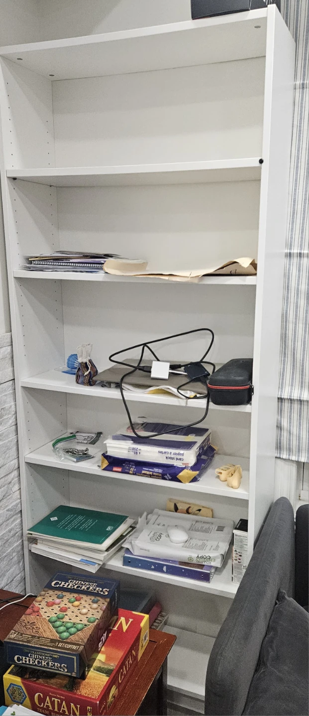 Ikea- White Bookcase- 2 - photo 2