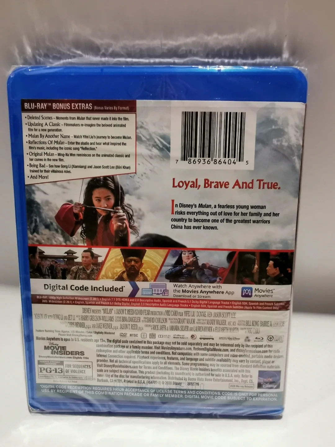 Disney Mulan Blu-ray + DVD + Digital Code - New! image indicator(2)