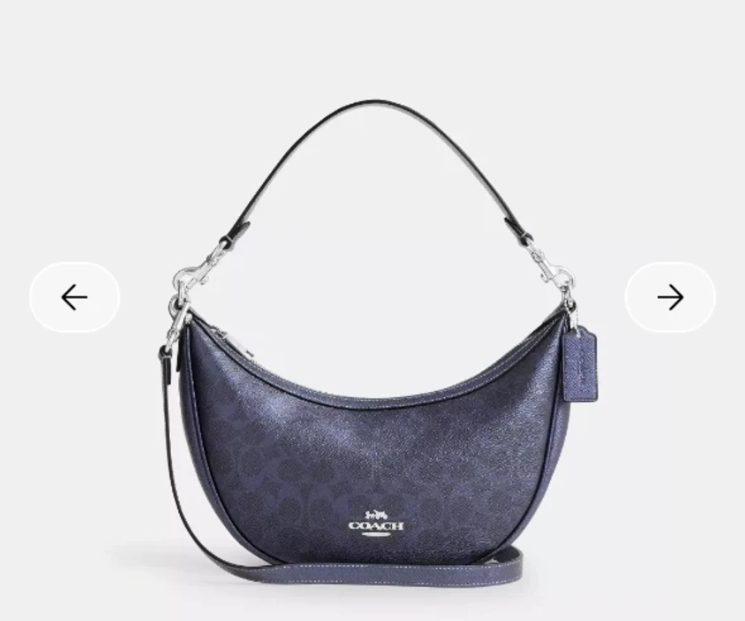 Coach Aria Shoulder Bag NWT navy blue