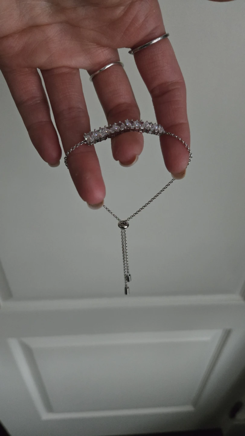 Silver-tone Cubic Zirconia Bracelet - photo 2