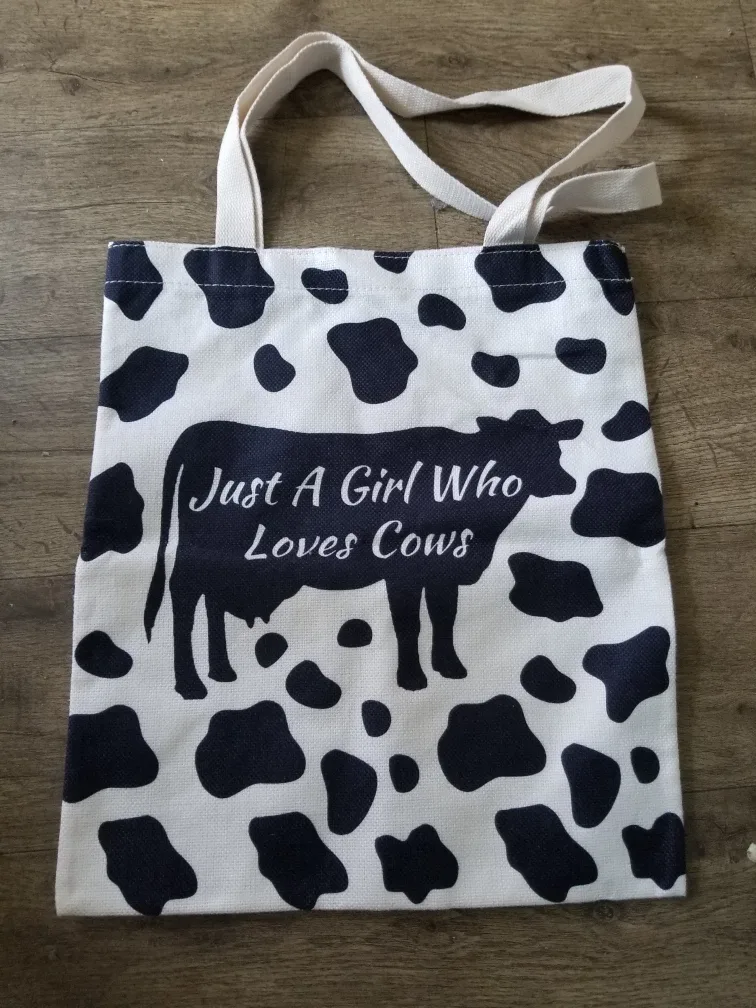 "Just A Girl Who Loves Cows" Tote Bag