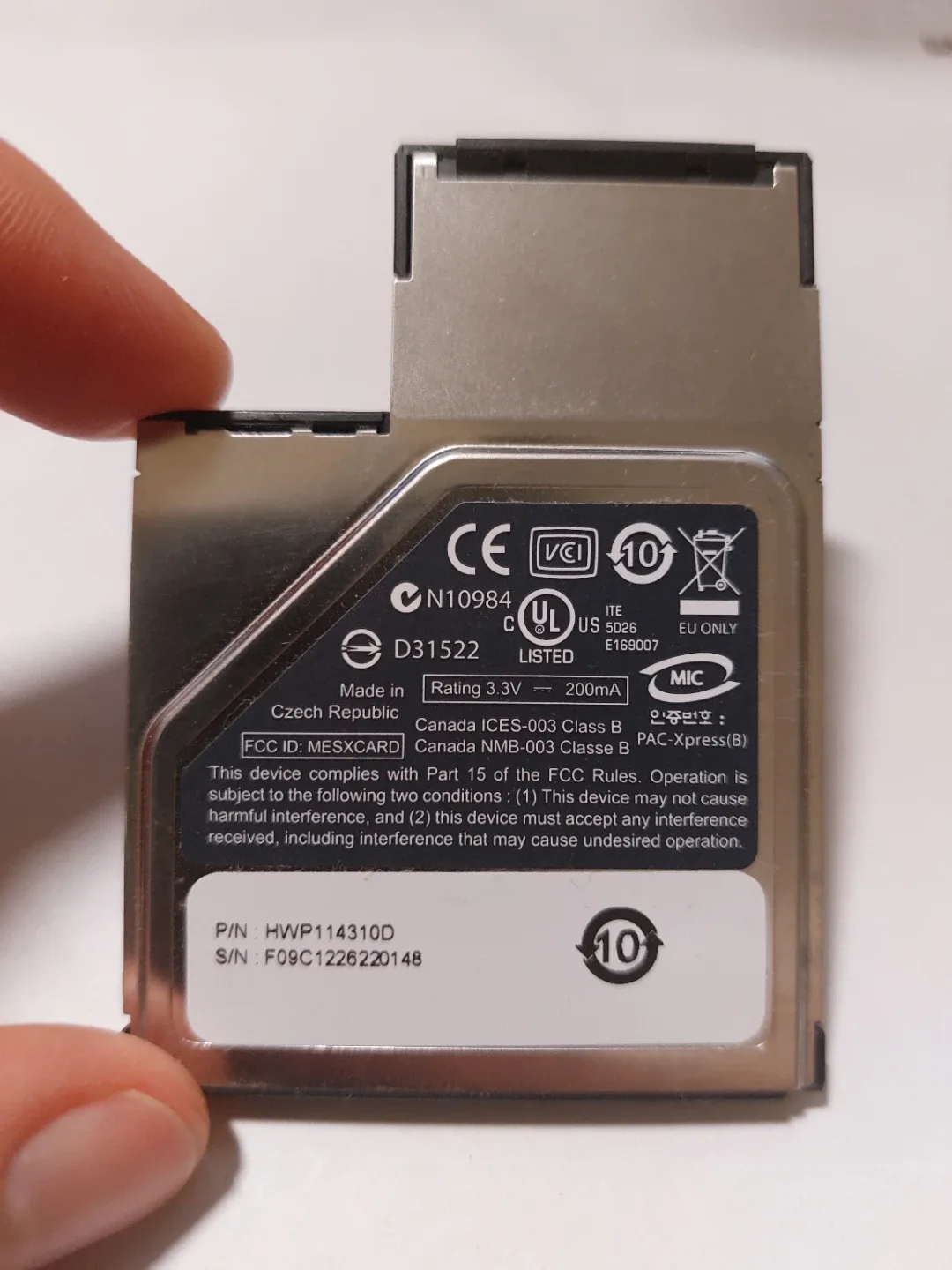 Laptop ExpressCard Smart Card Reader/Writer #Cleanout image indicator(2)