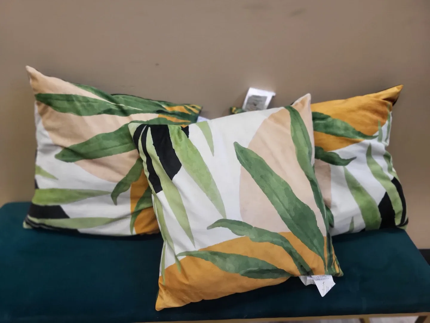 Leaf Pattern Throw Pillows