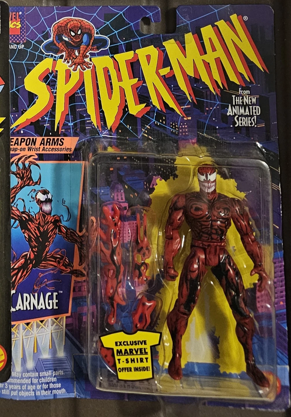 1995 Spider-Man Carnage Action Figure Sealed Toy Biz