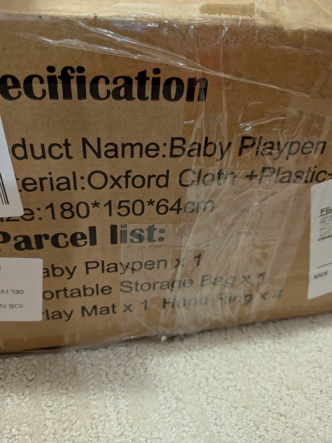 Baby Playpen Play Mat - 180x150x64cm image indicator(5)