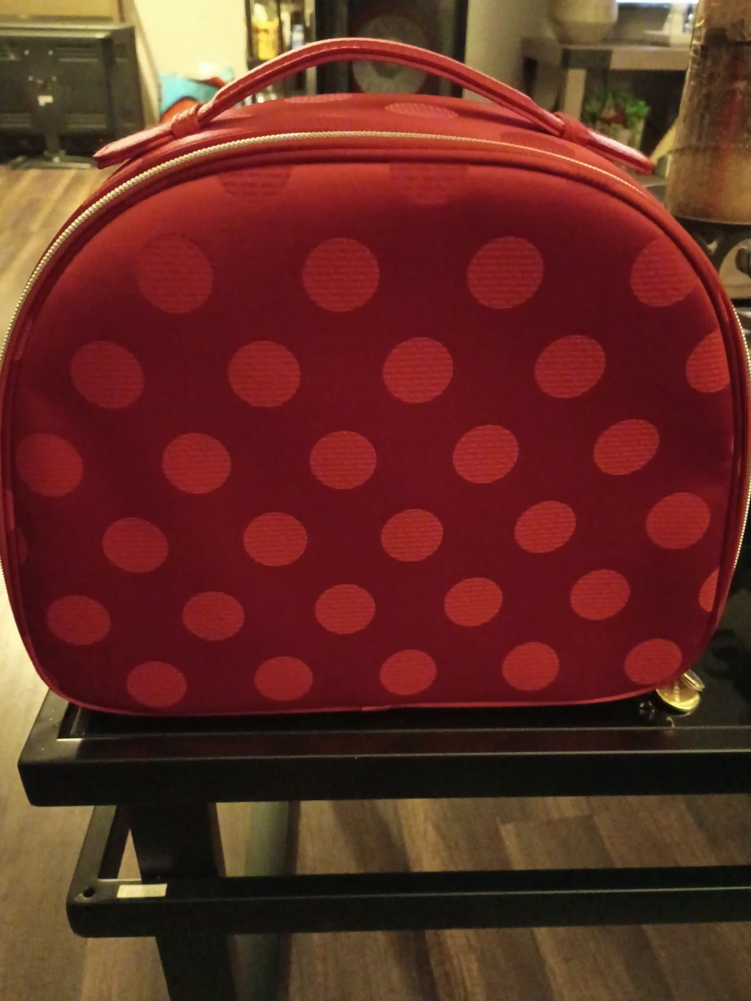 Estee Lauder Red Polka Dot Cosmetic Bag - photo 2