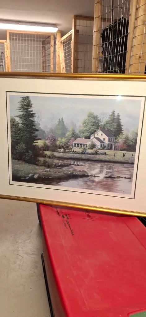 $50.00 Firm. Signed Framed Reflections Print by W. Saunders image indicator(3)