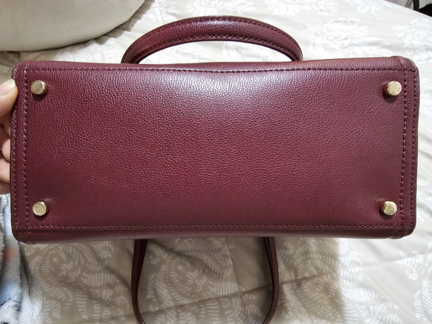 Kate Spade Burgundy Leather Satchel #cleanout - photo 3