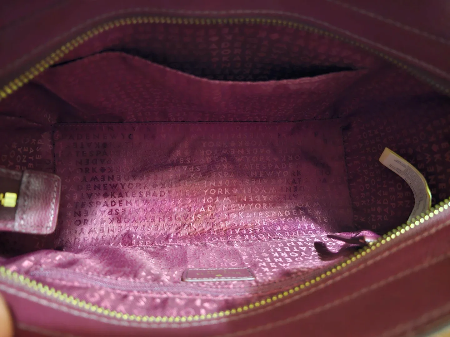 Kate Spade Burgundy Leather Satchel #cleanout image indicator(4)