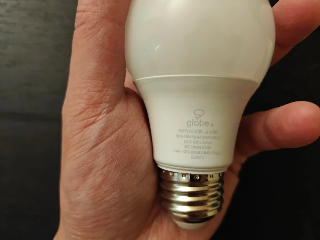 #Cleanout - Globe LED A19 8W Light Bulb