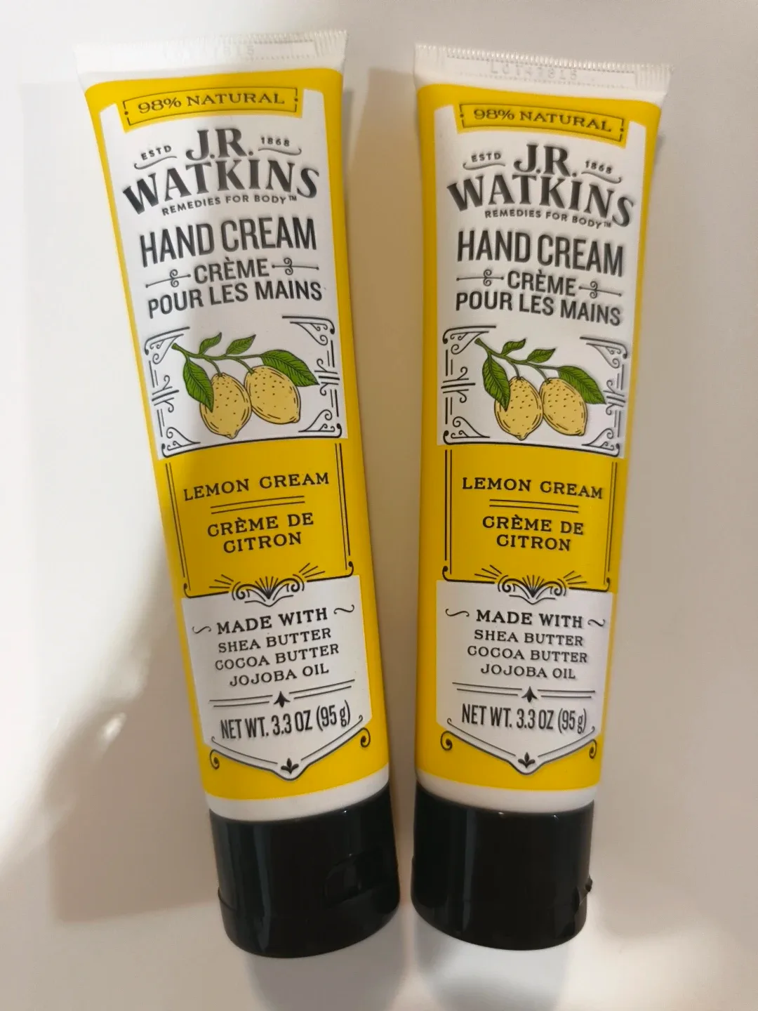 J.R. Watkins Lemon Cream Hand Cream (3.3 oz)
