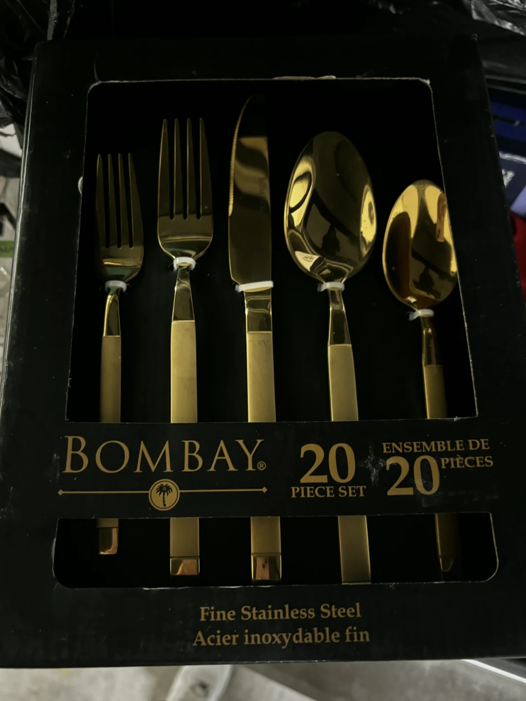 Bombay 20-Piece Gold Flatware Set