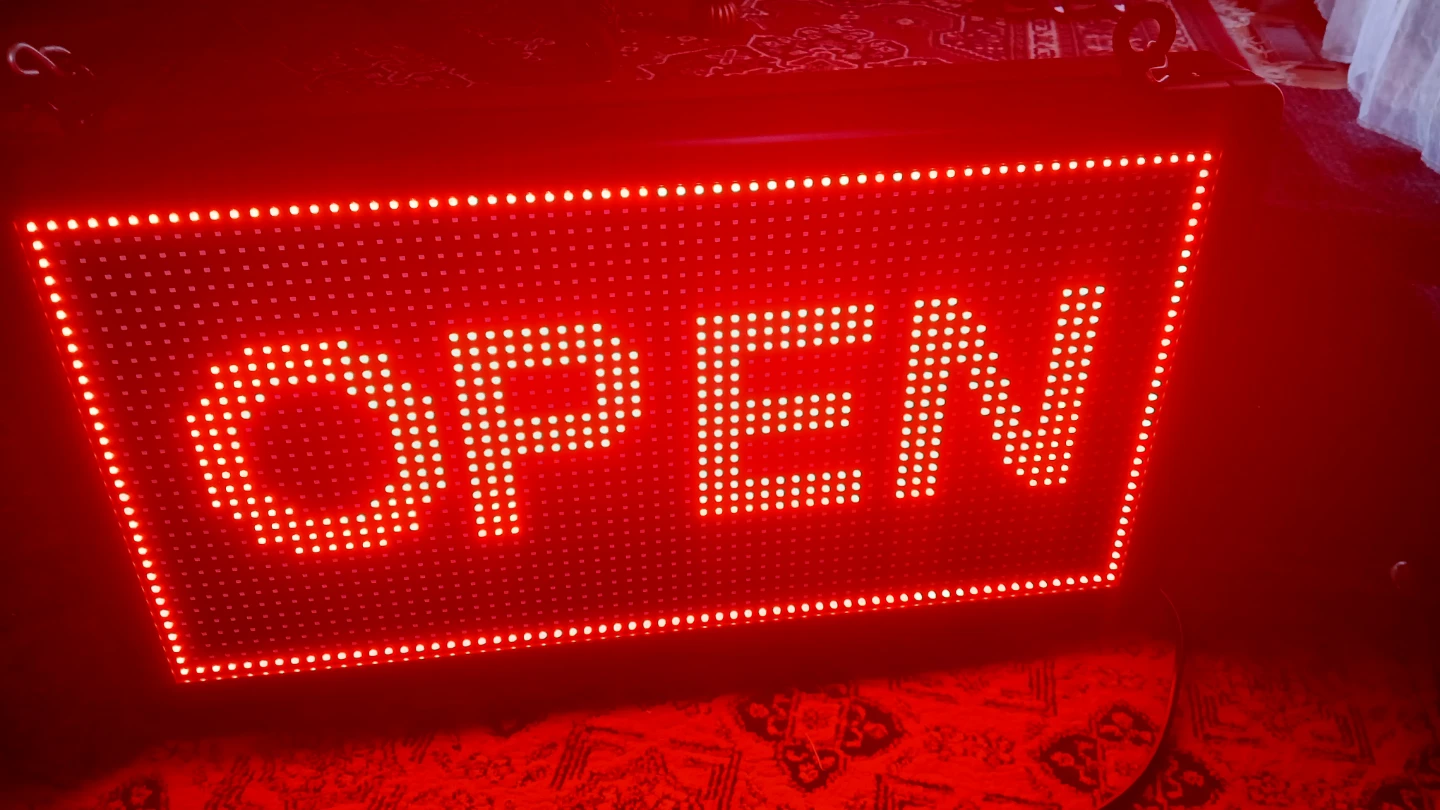 LED Open Sign - Bright Red