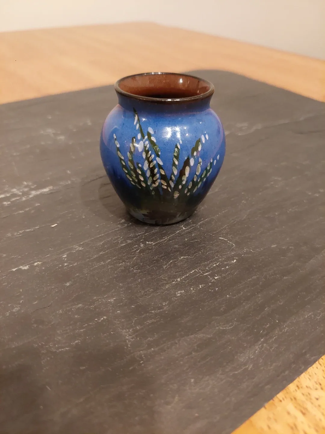 Reward Blue Pottery Toothpick Holder
