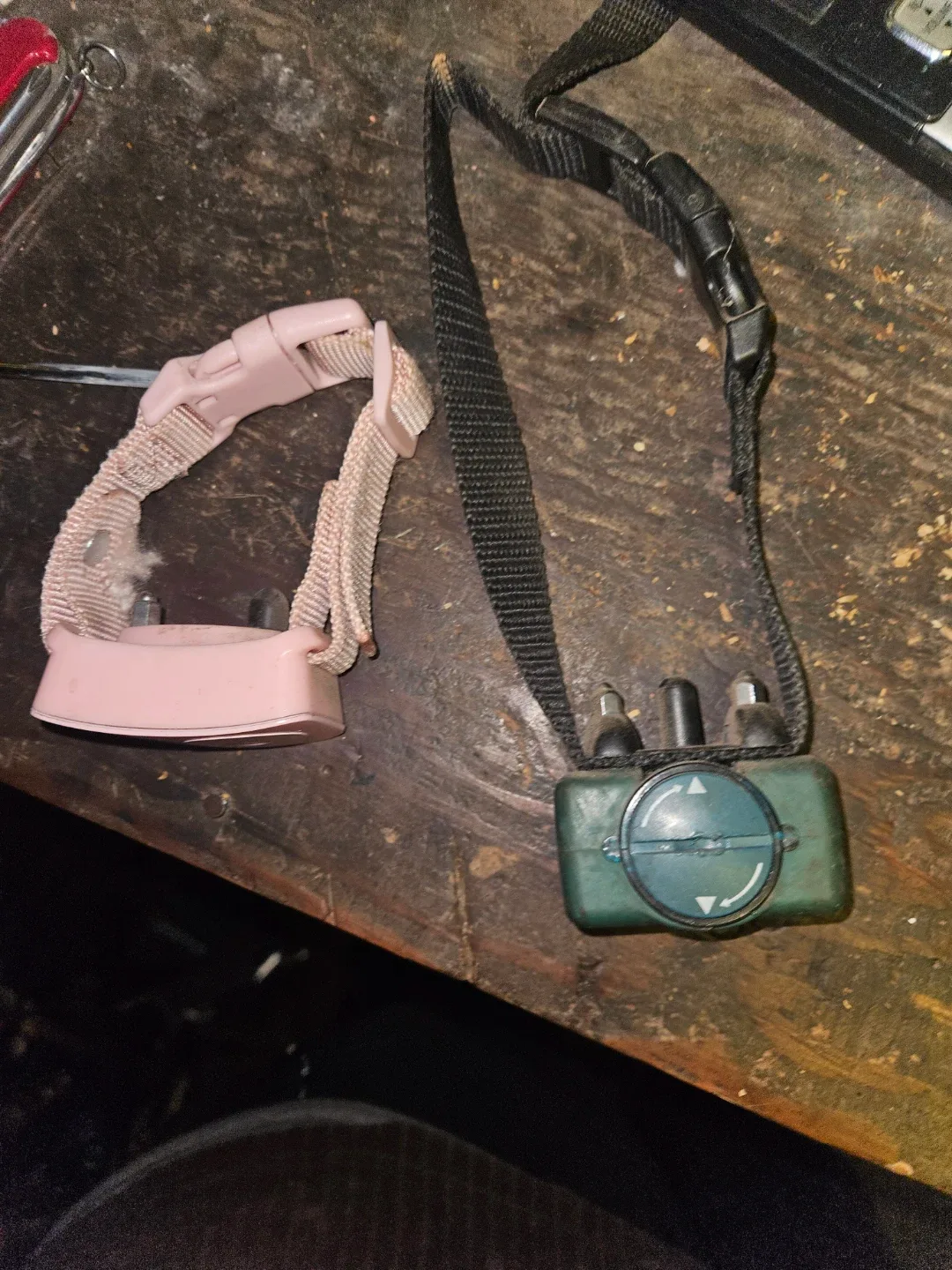 Dog Training Collars - Pink & Green