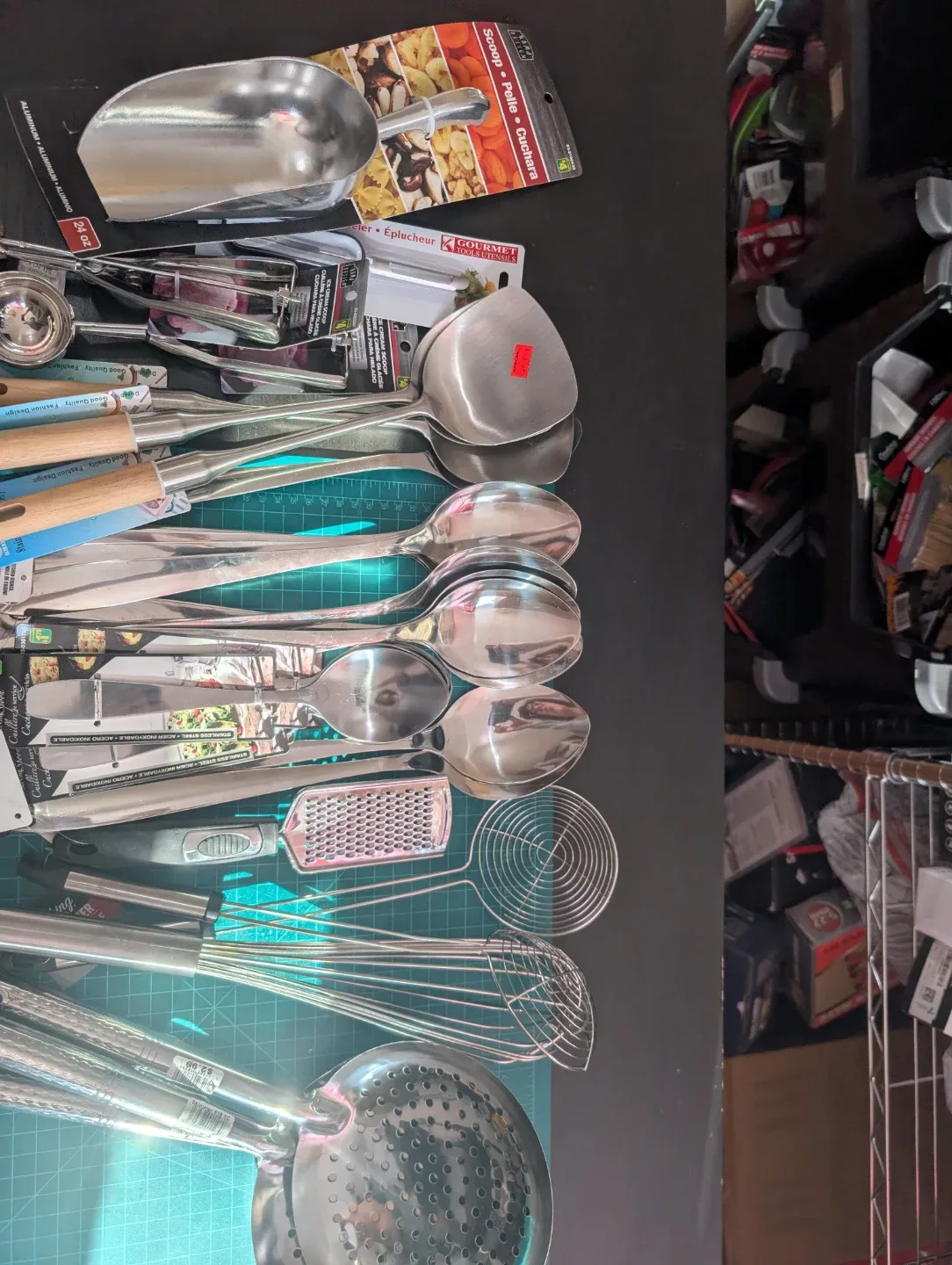 Assorted Kitchen Utensils - Spoons, Skimmers, Ladles image indicator(2)