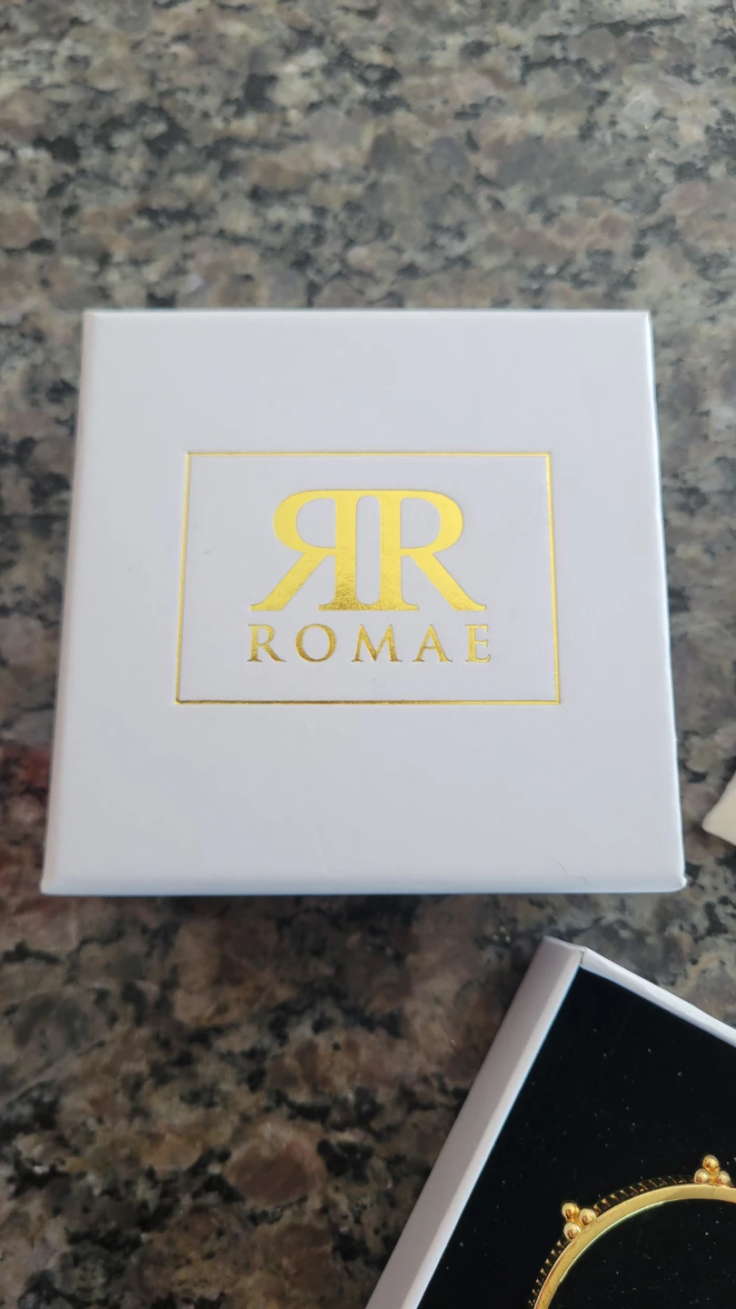 ROMAE Pietas Gold Bangle Bracelet for child with Box - photo 3