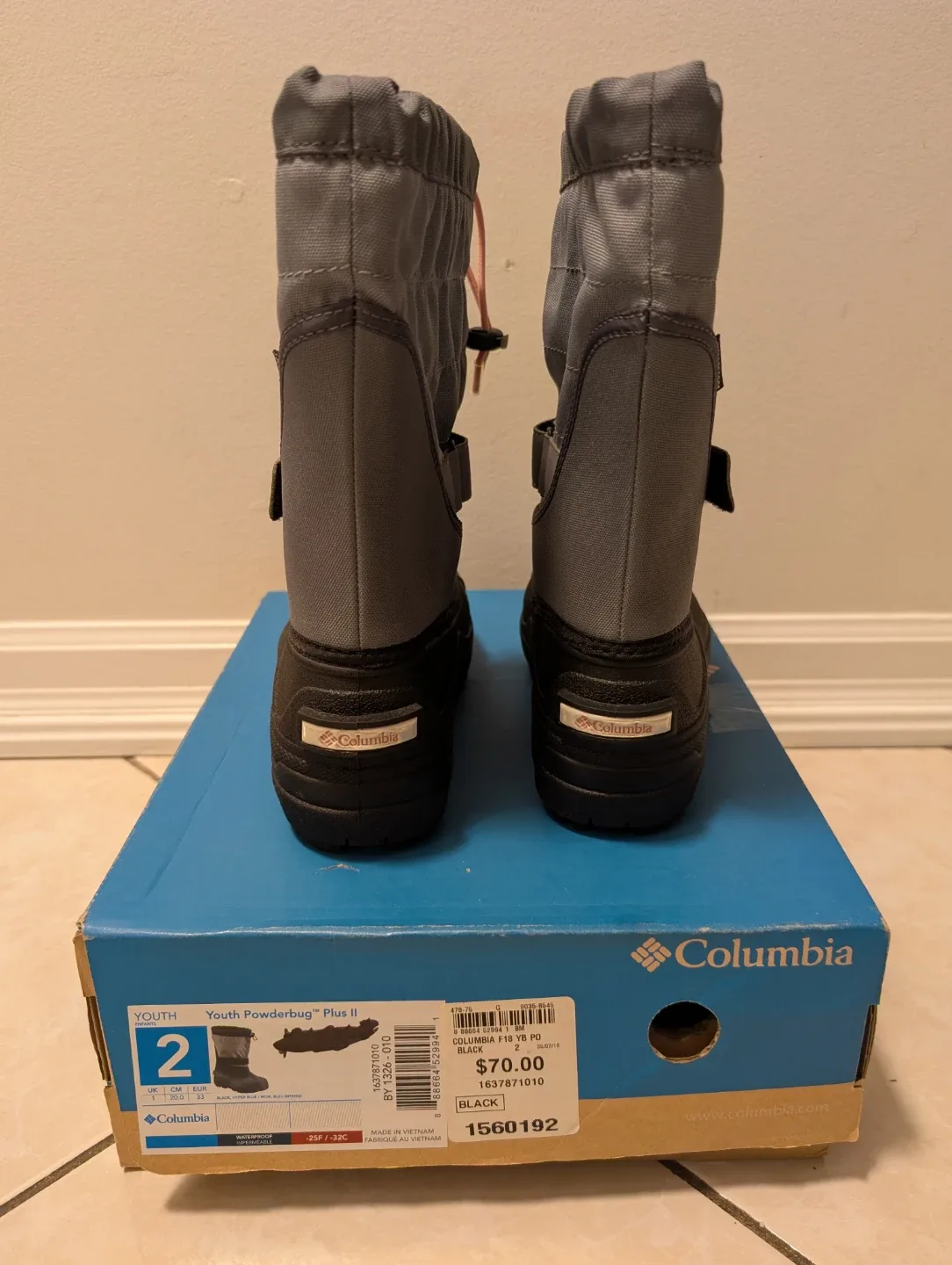 Columbia Youth Powderbug II Boots - Size 2, New in Box! image indicator(4)