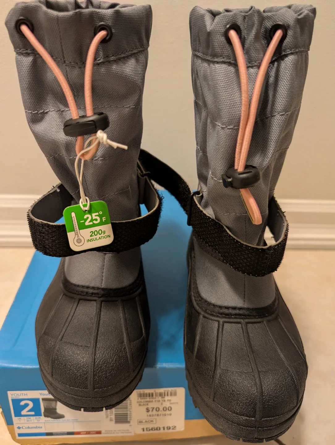 Columbia Youth Powderbug II Boots - Size 2, New in Box! image indicator(7)