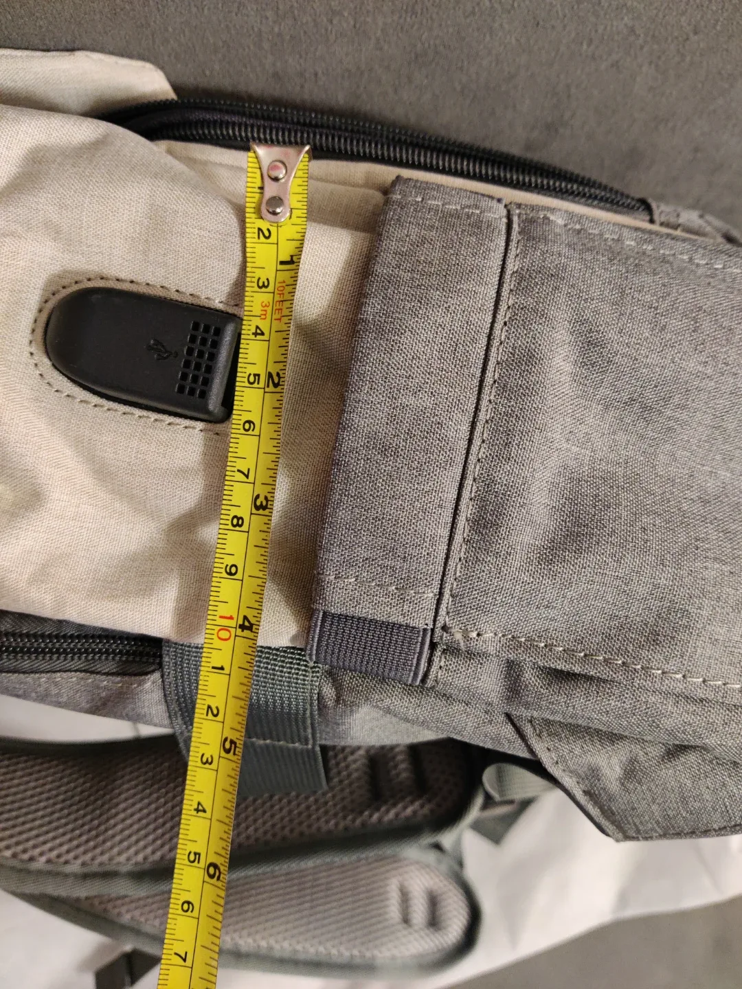 LOVEVOOK Laptop Backpack - Grey/Beige image indicator(8)